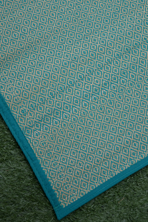 Madurkathi Floor Mat Teal (3ft x 5ft)