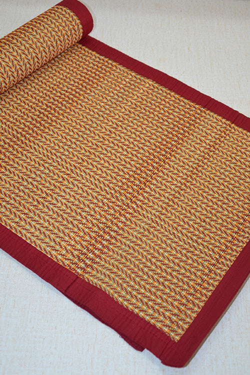 Madurkathi Floor Mat Maroon (3ftx5ft)