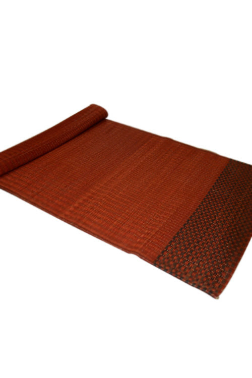 Madurkathi Plain Floor Mat Red Charcoal (3ft x 6ft)