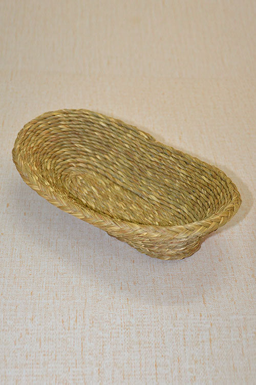 Sabai Grass Oval Boat Basket Natural (Small)