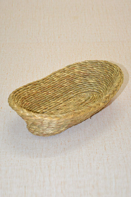 Sabai Grass Oval Boat Basket Natural (Small)