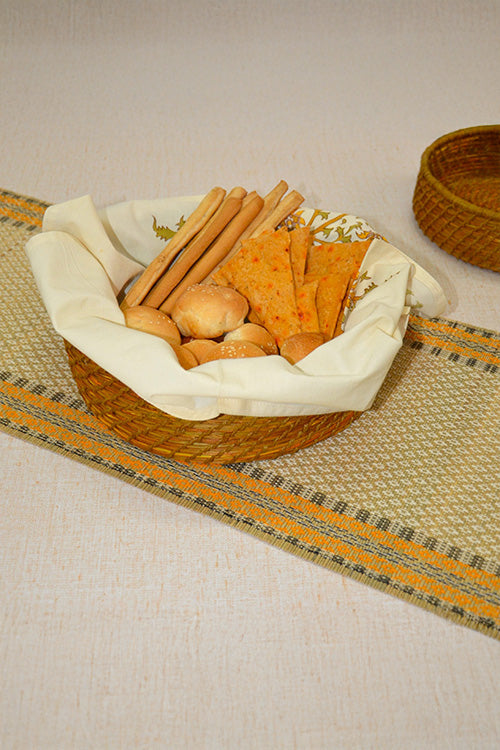 Sabai Grass & Jute Baskets Mustard (Set of 2)