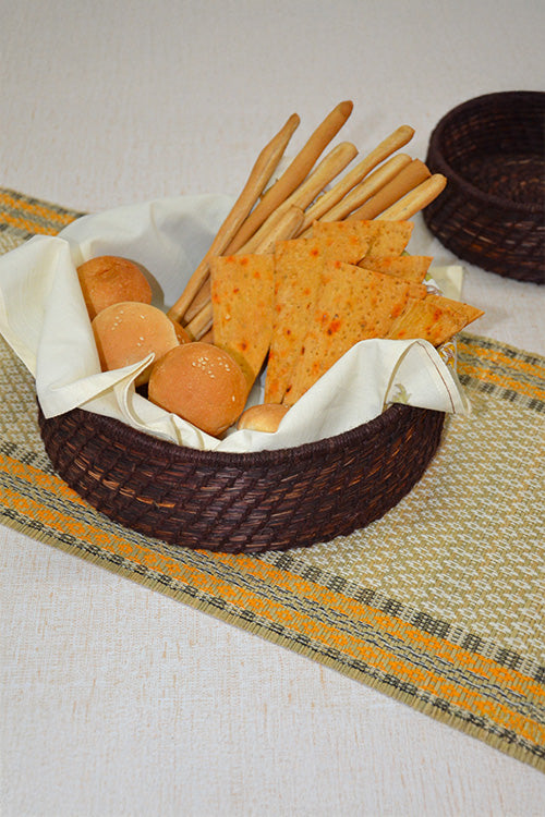 Sabai Grass & Jute Baskets Brown (Set of 2)
