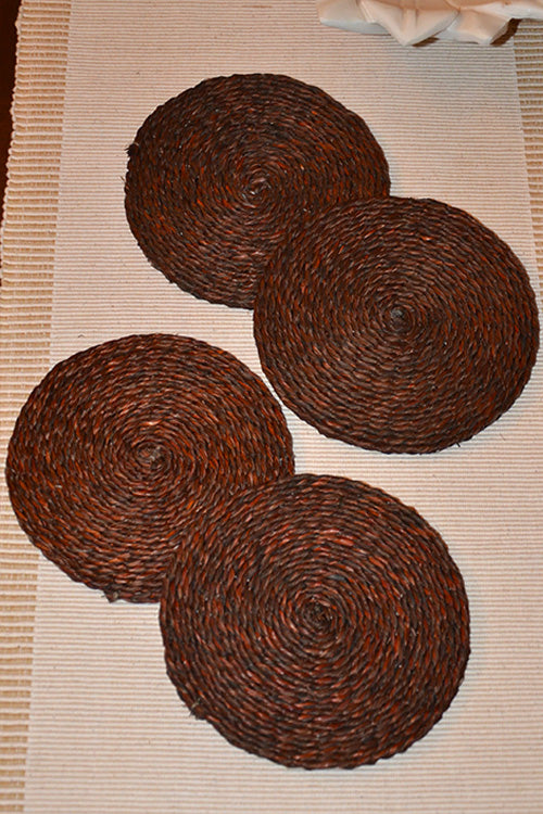 Sabai Grass Coasters Brown (Set of 4)