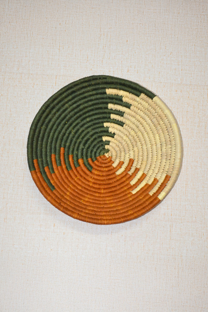 Sabai Wall Baskets Mustard Green Natural (Set of 3)