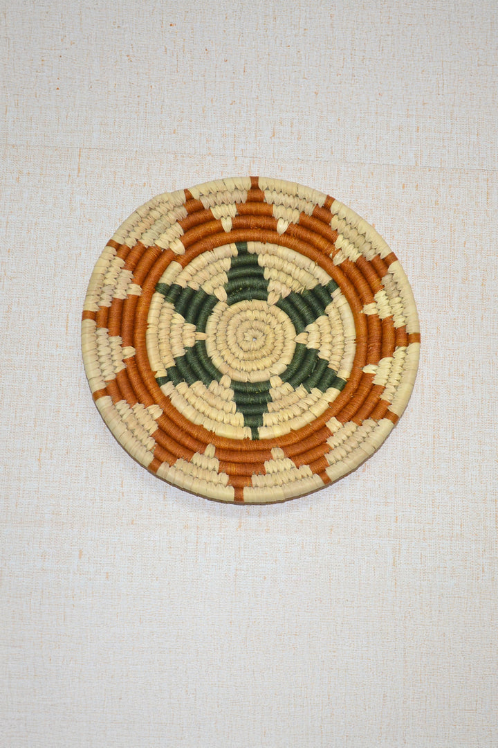 Sabai Wall Baskets Mustard Green Natural (Set of 3)