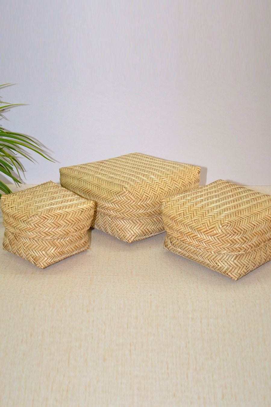 Sitalpati Gift & Utility Boxes Natural (Set of 3)
