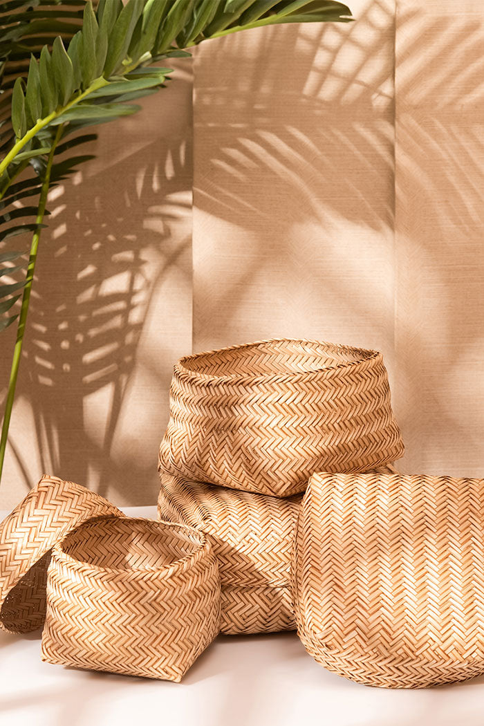 Sitalpati Gift & Utility Boxes Natural (Set of 3)