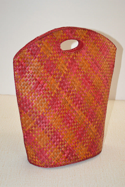 Screw Pine Hand Bag Red Orange