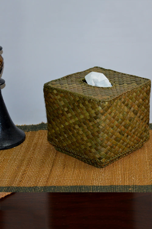 Screw Pine Boutique Tissue Box Seaweed