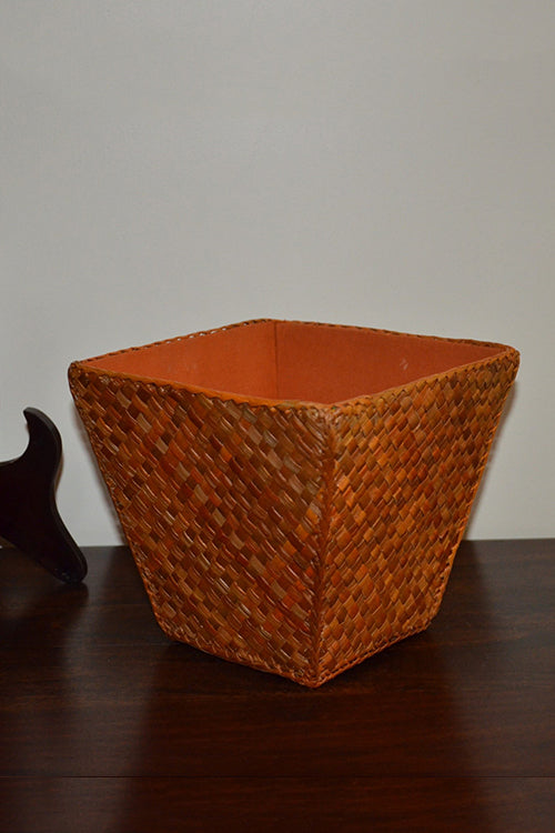 Screw Pine Utility Basket/Bin (Mustard)