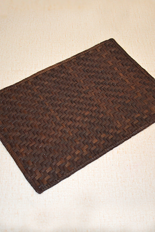 Screw Pine Rectangular Place Mat Brown