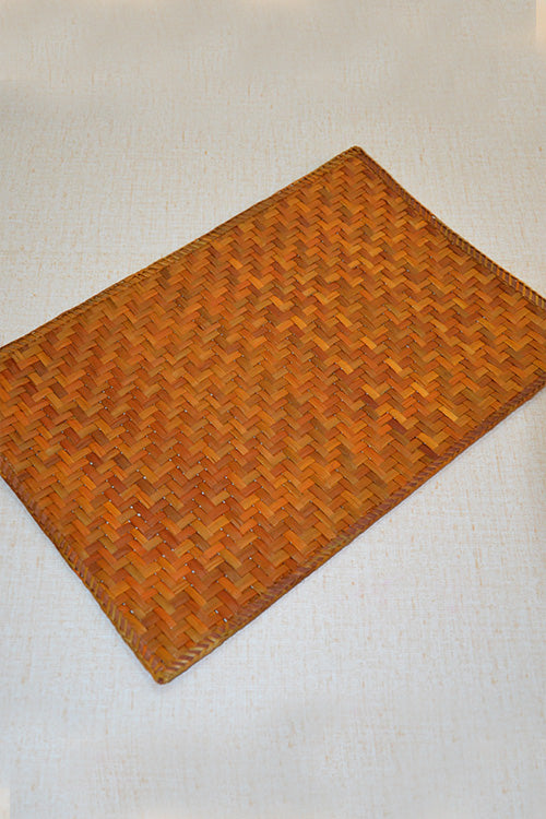 Screw Pine Rectangular Place Mat Mustard