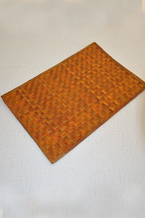 Screw Pine Rectangular Place Mat Mustard