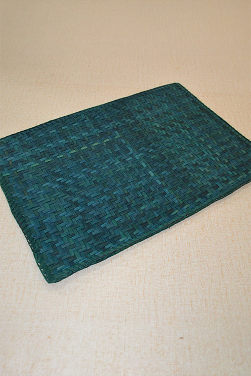 Screw Pine Rectangular Placemat Teal