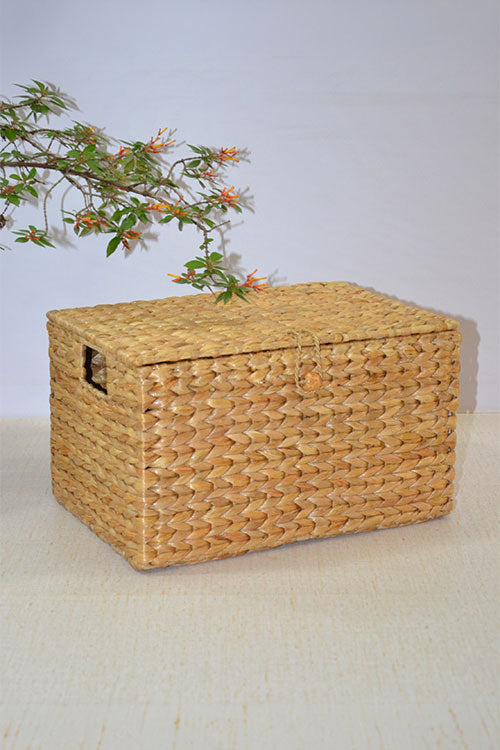 Water Hyacinth Rectangular Storage &amp; Utility Box
