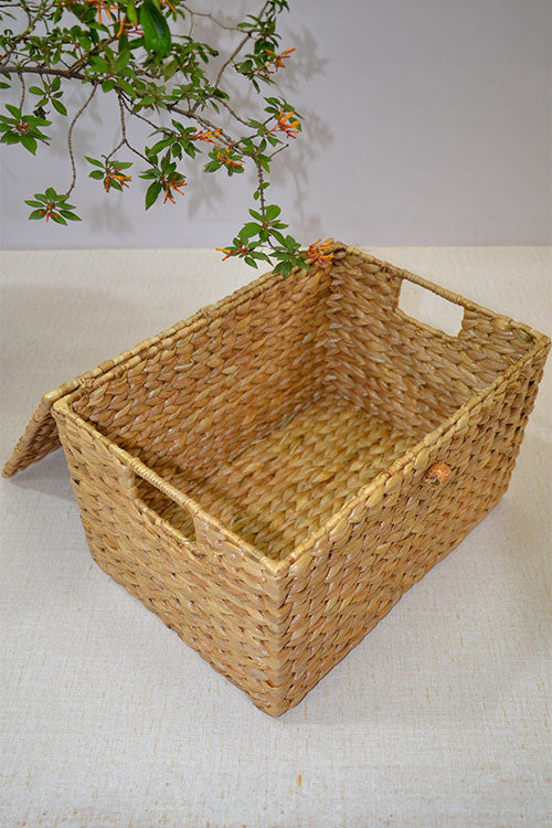 Water Hyacinth Rectangular Storage &amp; Utility Box