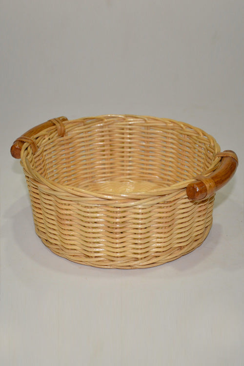 Rattan Round Bread & Utility Basket Natural