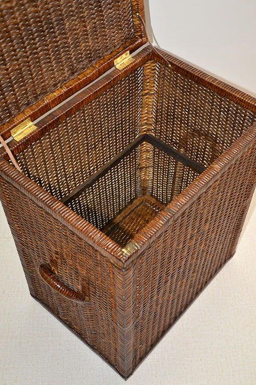 Rattan Laundry & Storage Basket with Lid