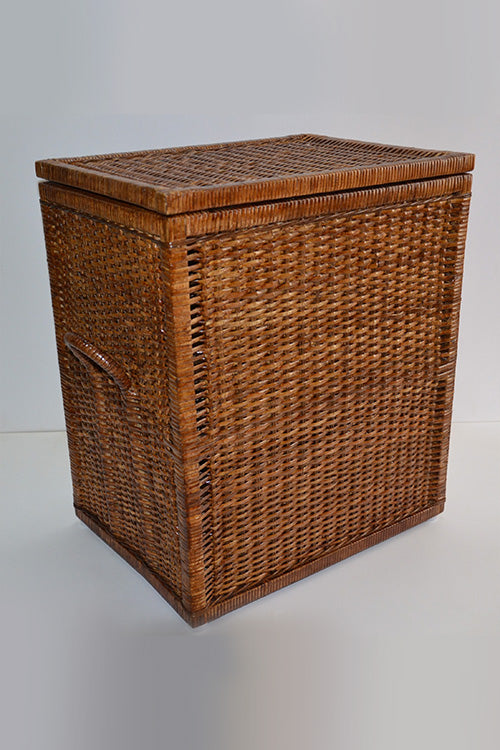 Rattan Laundry & Storage Basket with Lid