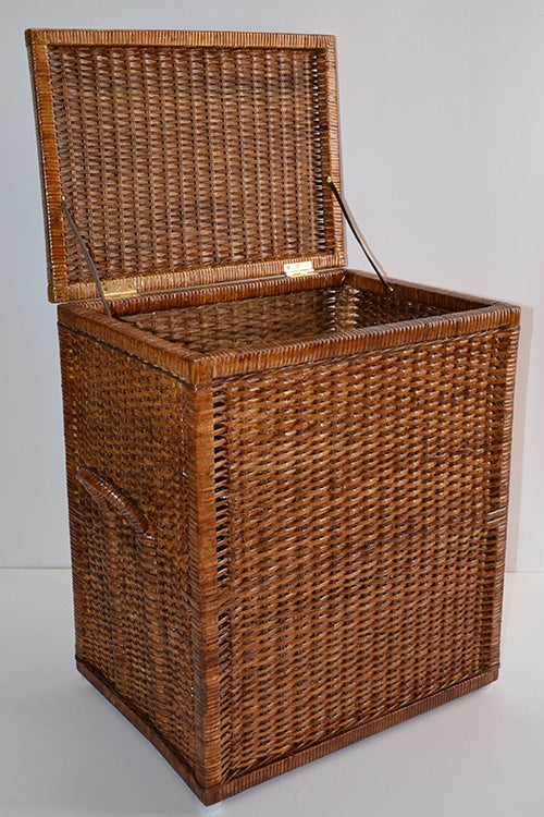 Rattan Laundry & Storage Basket with Lid