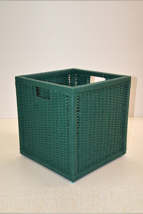 Rattan Storage & Laundry Basket Teal